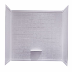 27" x 54" Fiberglass Tub & 1-Piece Surround Kit