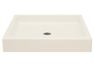 32" x 32" Acrylic Shower Base Square Center Drain Pan Better Bath