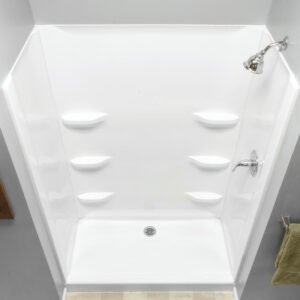 American Fiberglass Bathtub w/ Peerless 5-Piece Surround Combo Kit (27" x 54") – Mobile Home