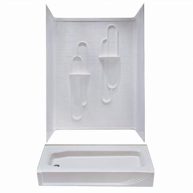 27" x 54" Better Bath ABS Shower Pan